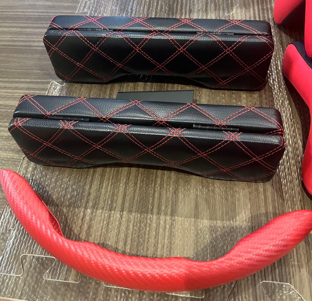 ハイエース　コンソールアームレスト　ハンドルカバーなど