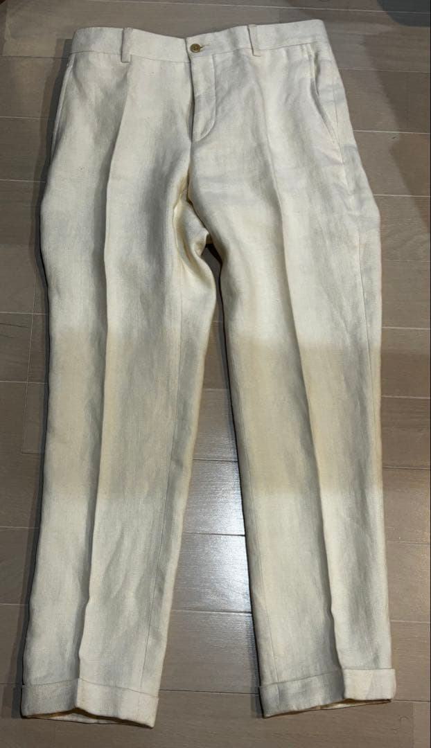 Ralph Lauren ラルフローレン スーツ リネン アイボリー イタリア製