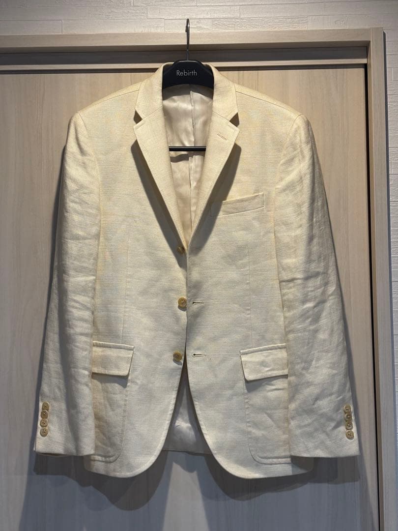 Ralph Lauren ラルフローレン スーツ リネン アイボリー イタリア製