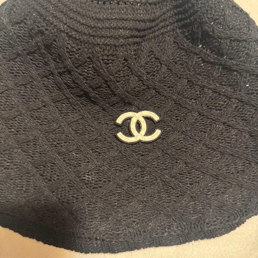 CHANEL ブラック バケットハット