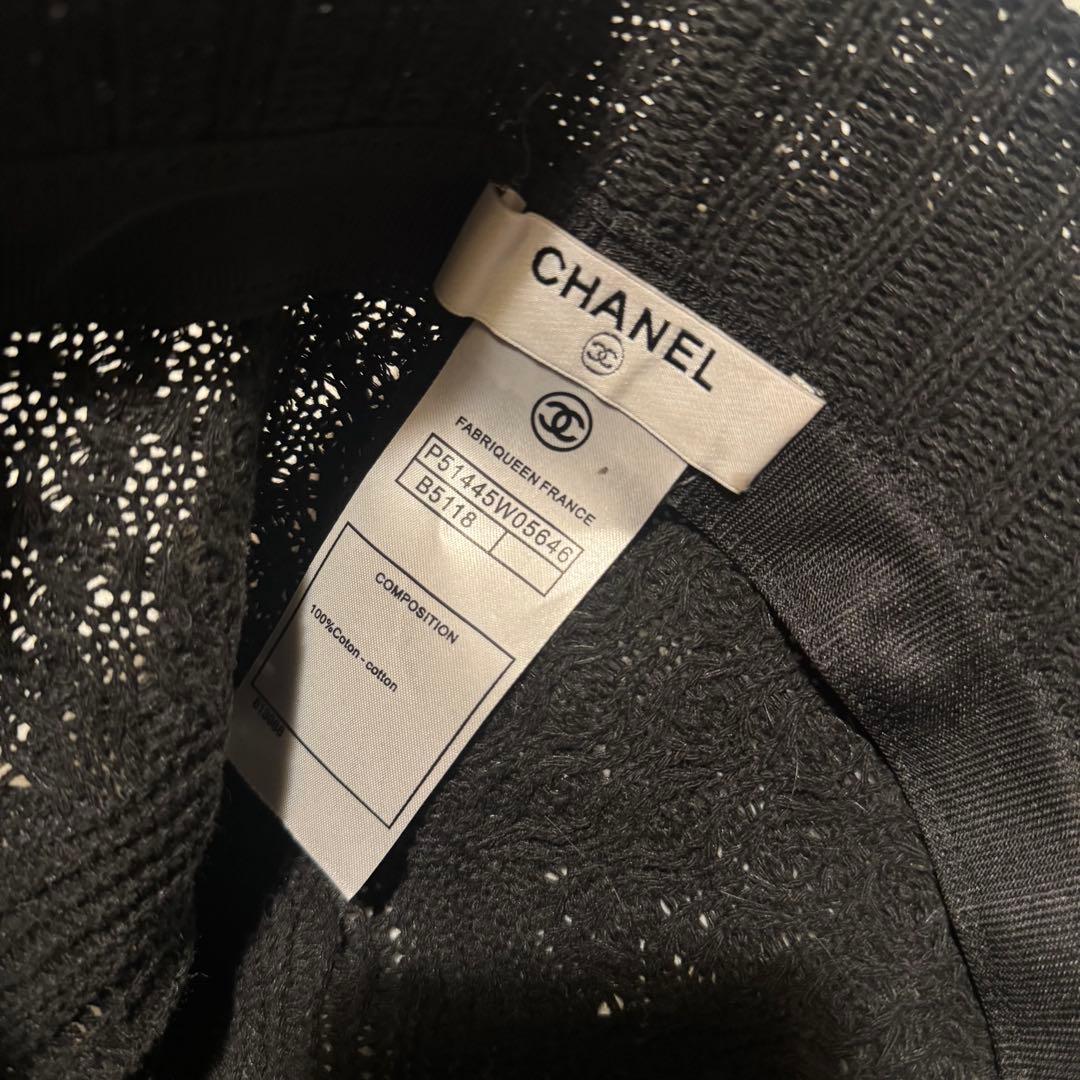CHANEL ブラック バケットハット