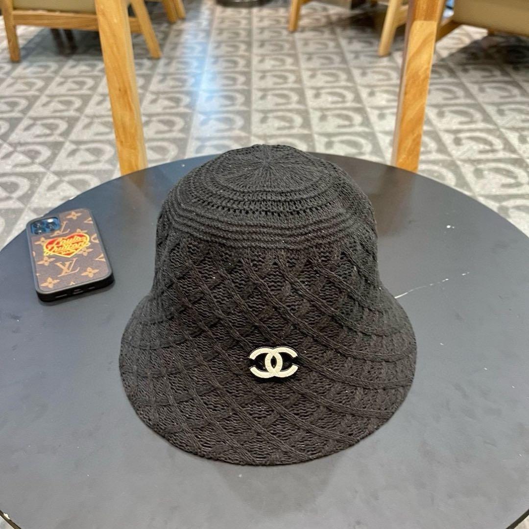 CHANEL ブラック バケットハット