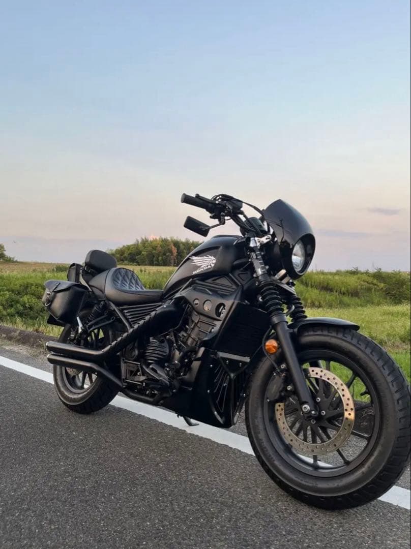 レブル250 500 マフラー Gem classic V2 エンドバッフル付き