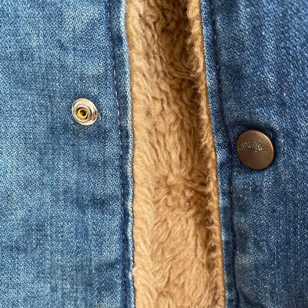 ゴ*太様 Wrangler ボア付きデニムジャケット アメリカ製　オーバーサイズ