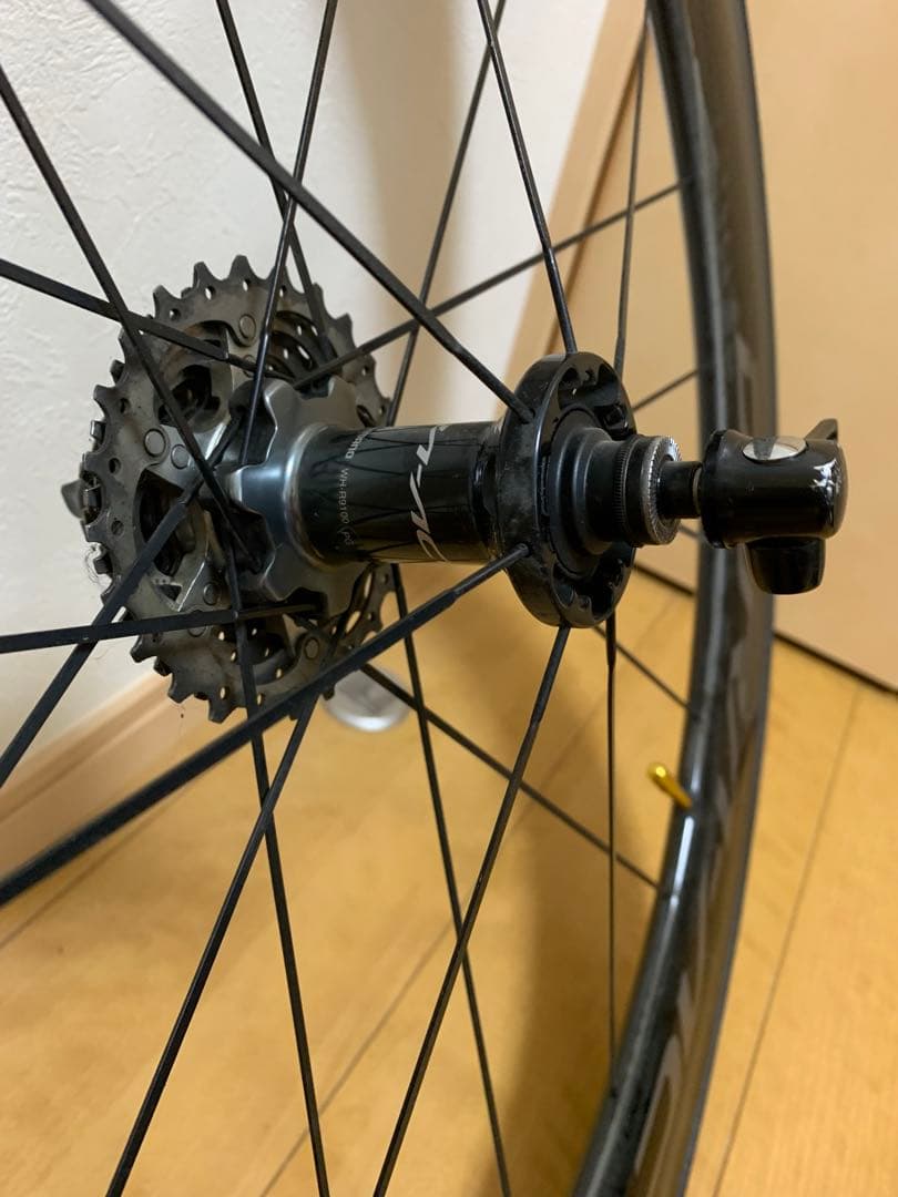 DURA-ACE 完組ホイール ブラック カセット付き