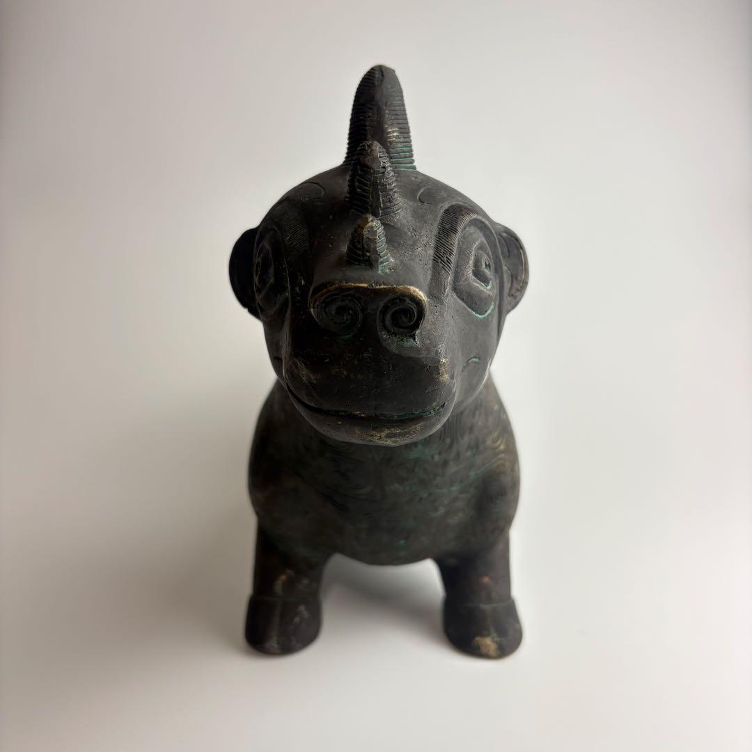 青銅器 青銅 神獣 中国 置物