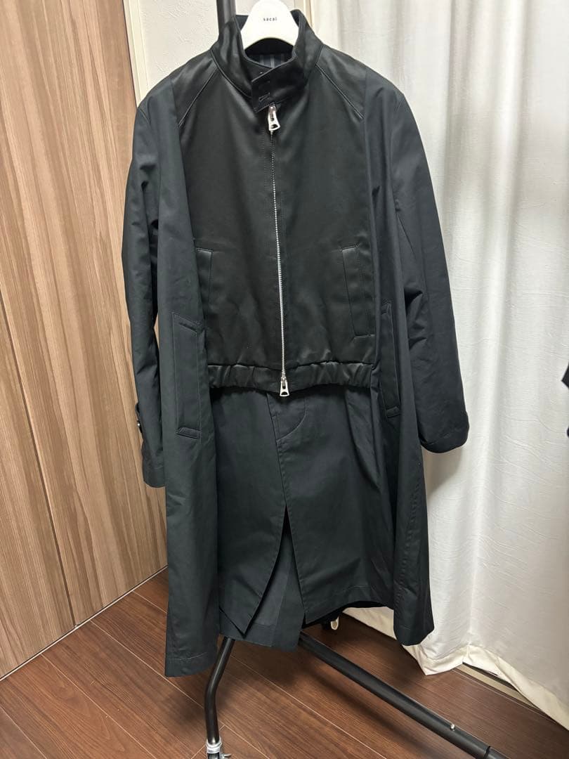早い者勝ち　新品未使用　sacai コート　サイズ1 ブラック