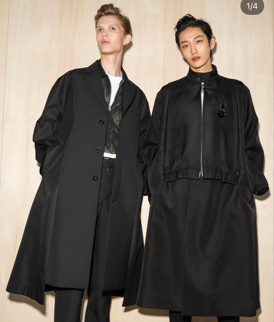 早い者勝ち　新品未使用　sacai コート　サイズ1 ブラック