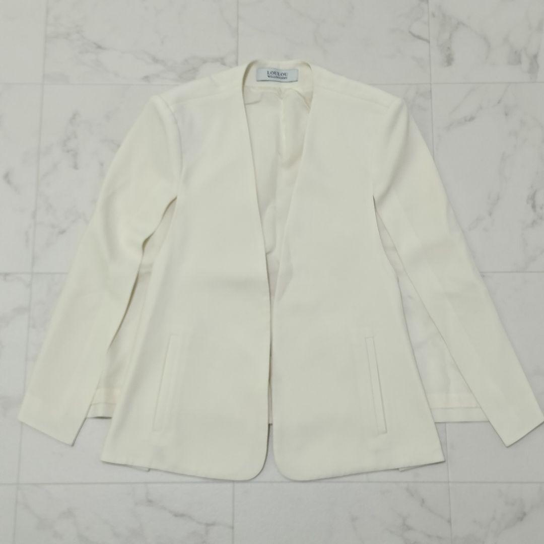 え*ん様 ルルウィルビー　リトルブラックケープジャケット　オフホワイト