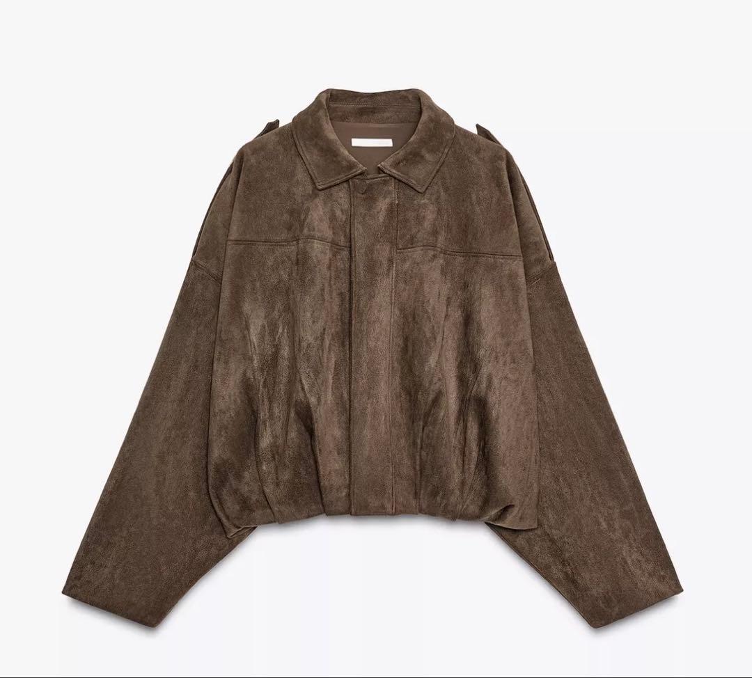 ZARA スエード調 ボンバージャケット
