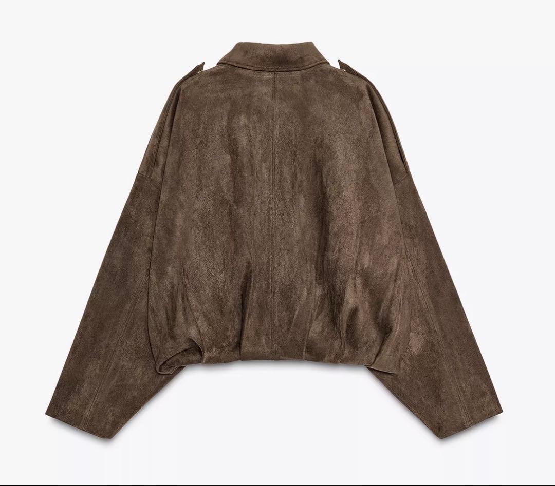 ZARA スエード調 ボンバージャケット