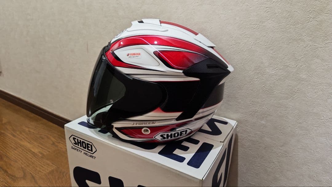 ジェットヘル　J-FORCE IV BRILLER　RED/WHITE　Lサイズ