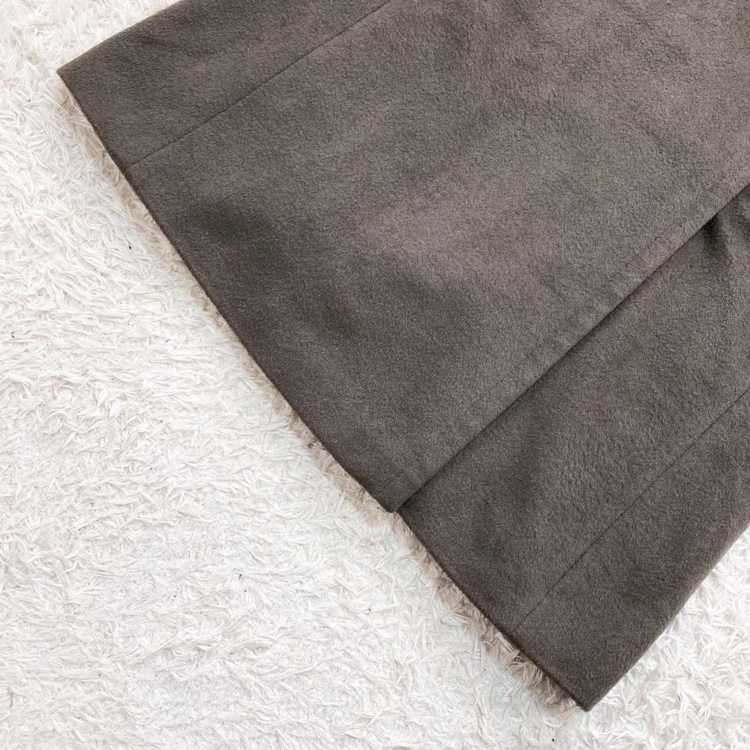 極美品！Max Mara キャメル100% ダブルチェスターコート 襟ファー M