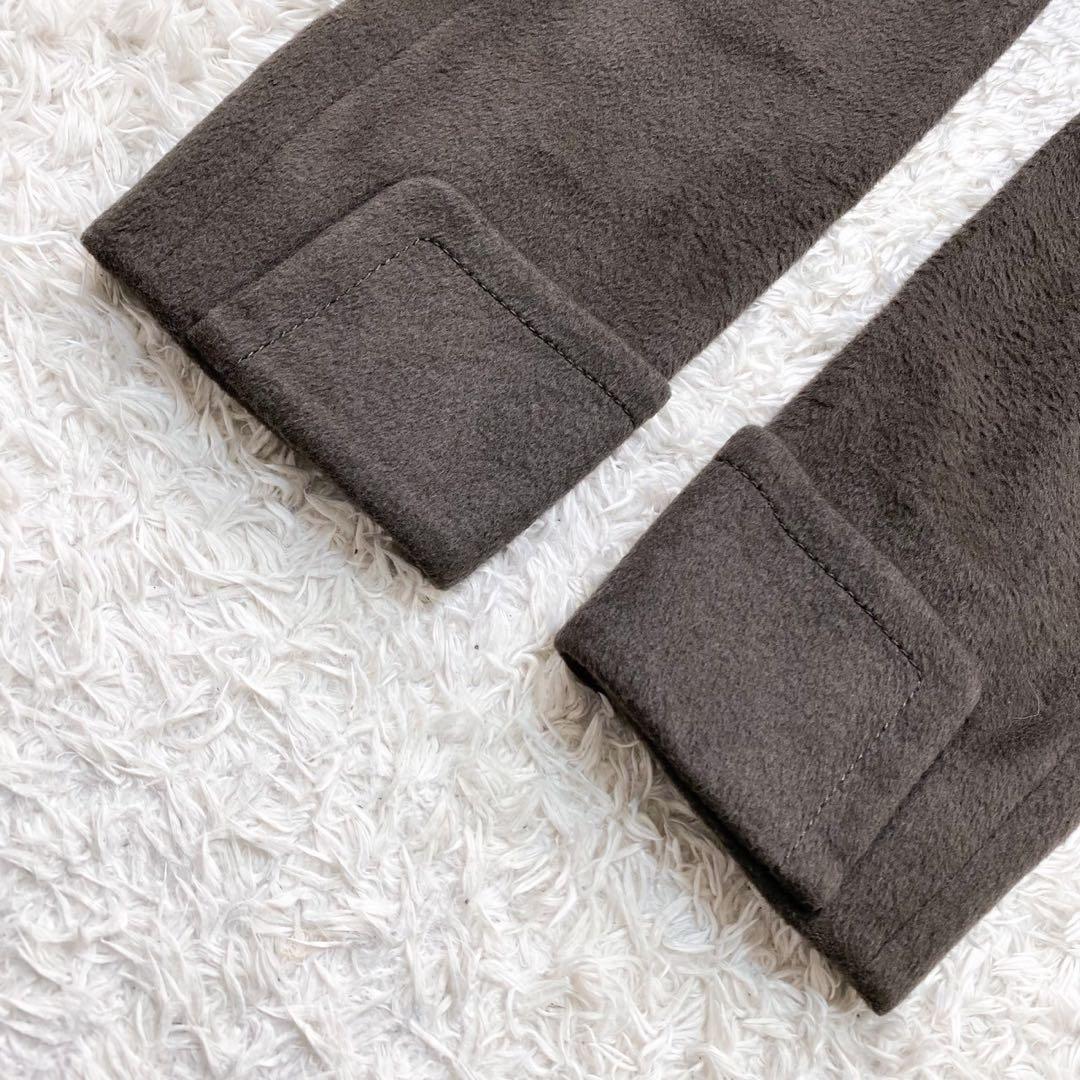 極美品！Max Mara キャメル100% ダブルチェスターコート 襟ファー M