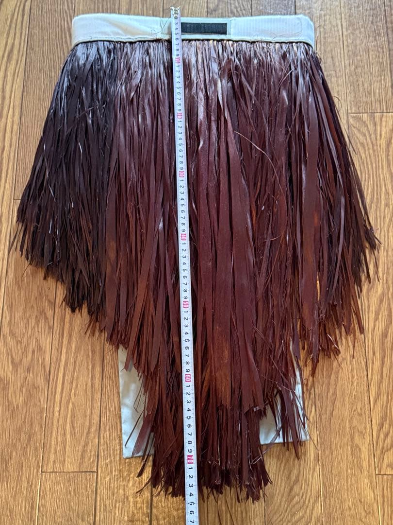 タヒチアンダンス　マロ　ショートモレ　茶色　グレー　ウエスト加工あり　衣装