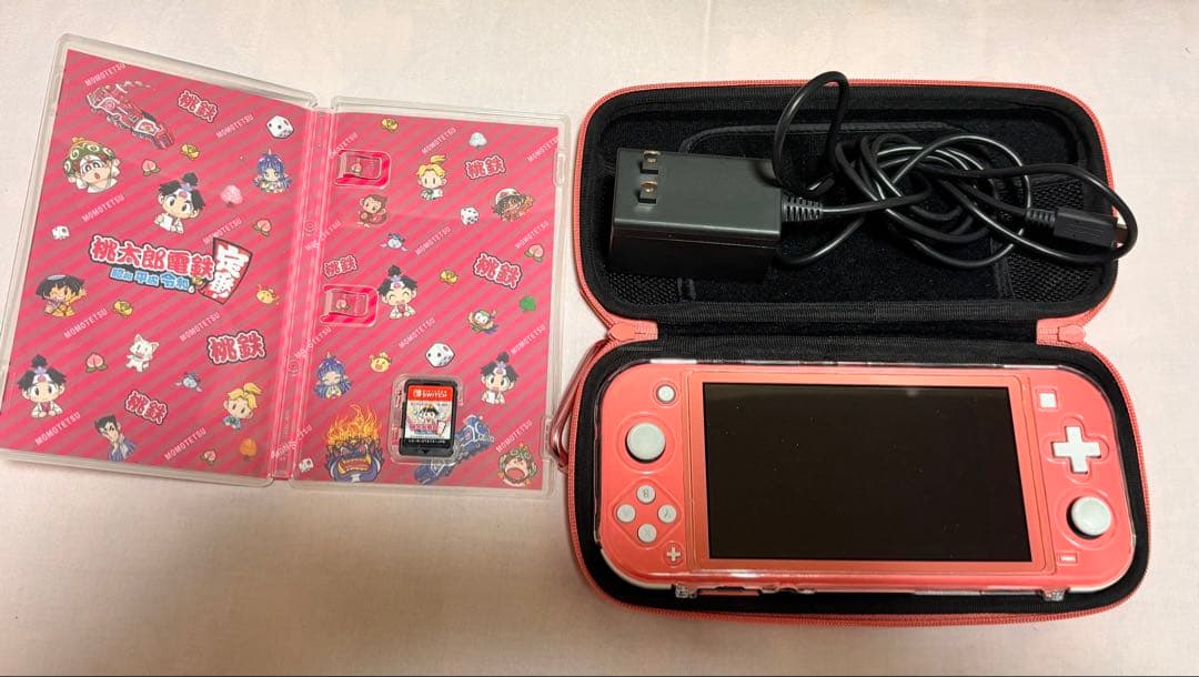 Nintendo Switch Lite ピンク 充電器・桃太郎電鉄付き