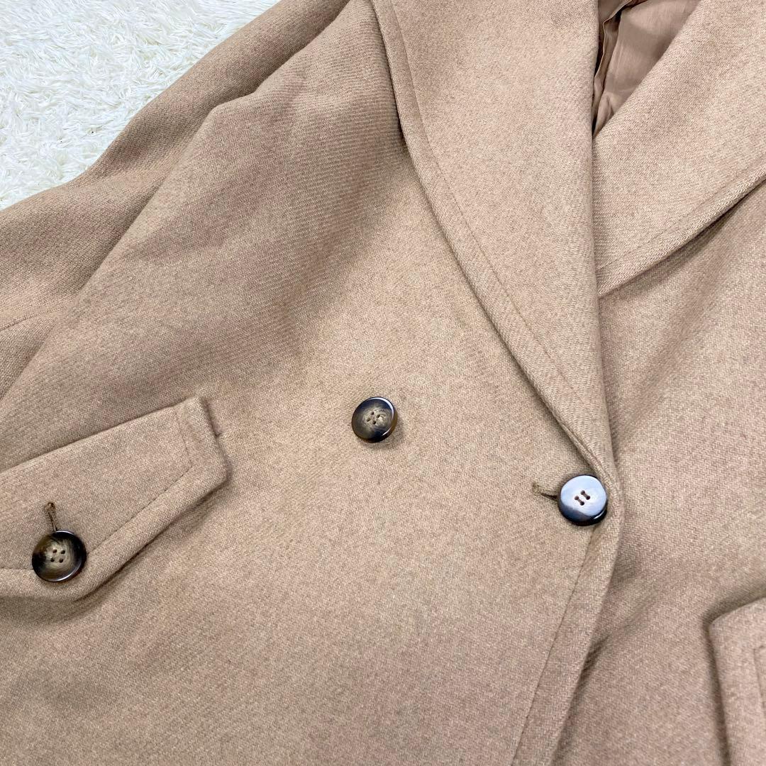 【極美品】マックスアンドコー ウールチェスターコート ダブル 42 キャメル