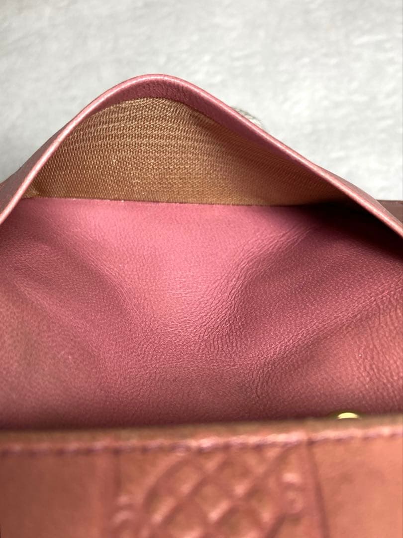 CHANEL シャネル　アイコンライン　レザー　6連キーケース　ピンク系