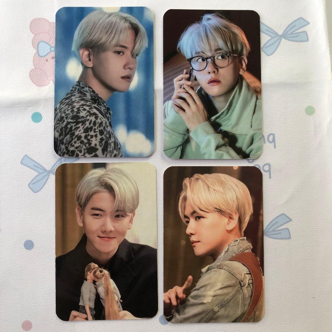 ベッキョン シリアル 日本 BAEKHYUN 当選 トレカ 4枚