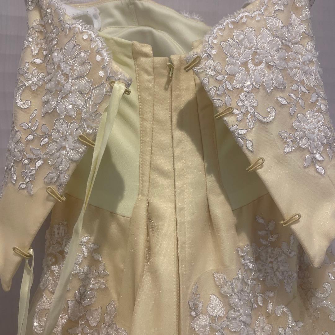 TAKAMI BRIDAL カラードレス　イエローカミール　チュールドレス