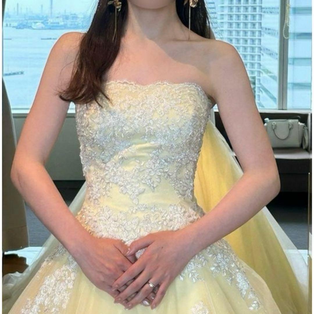 TAKAMI BRIDAL カラードレス　イエローカミール　チュールドレス