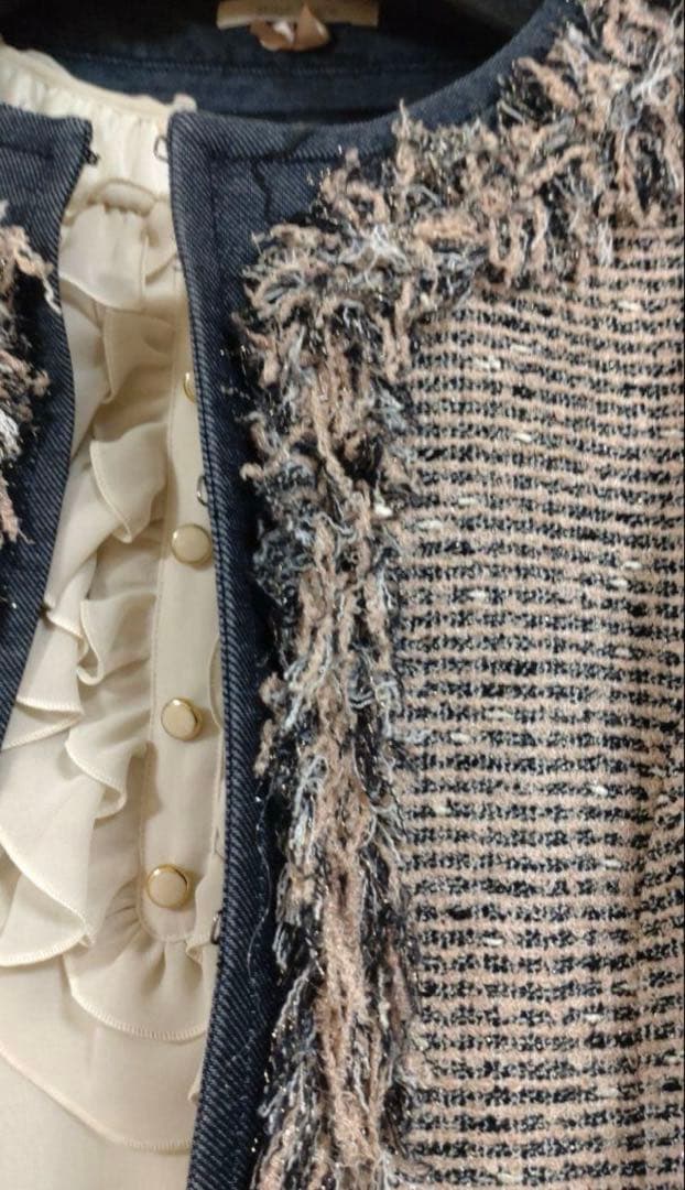 【大きいサイズ】ローズティアラ46　スーツ　セットアップ