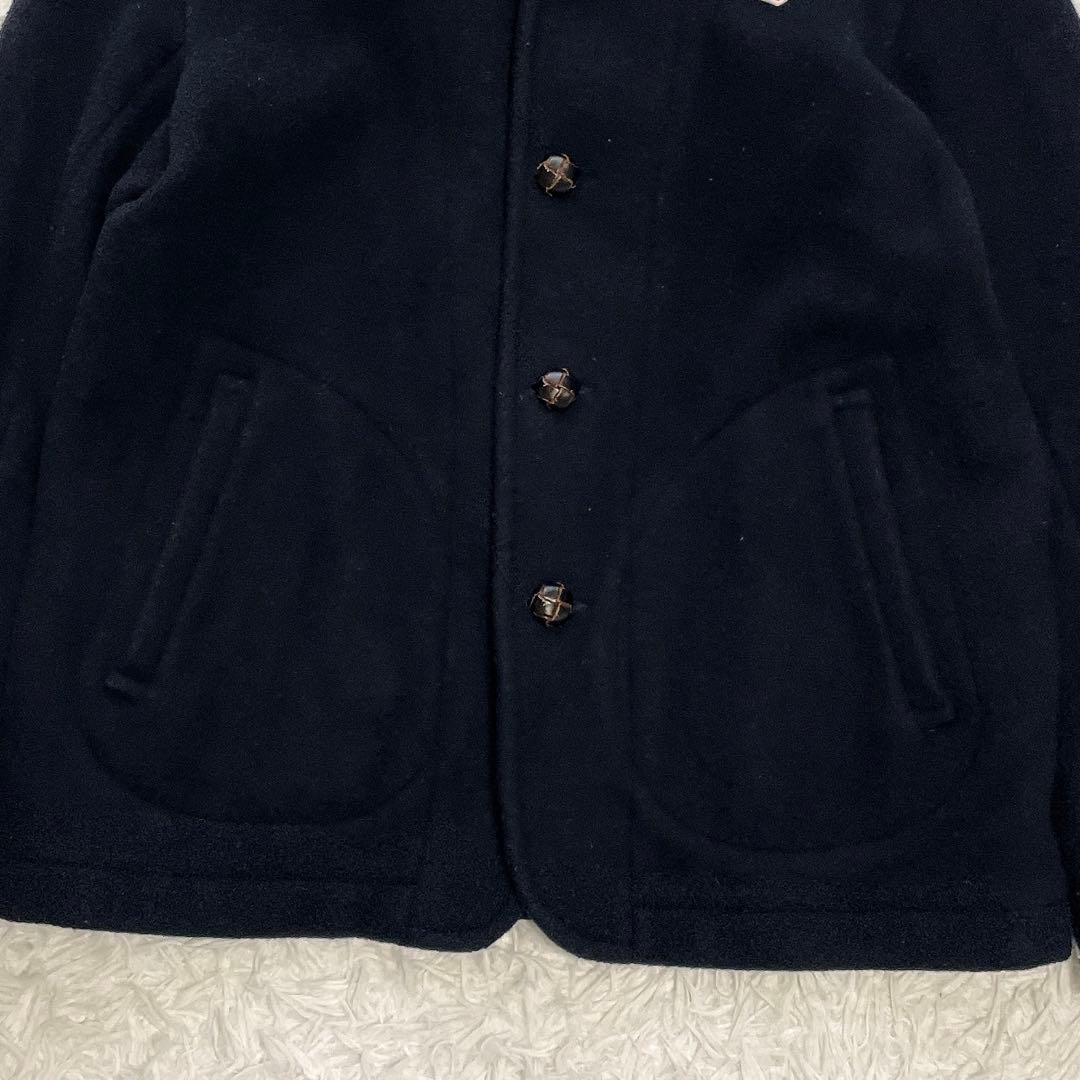 大きいサイズ42✨DANTON ダントン ウールモッサジャケット ネイビー