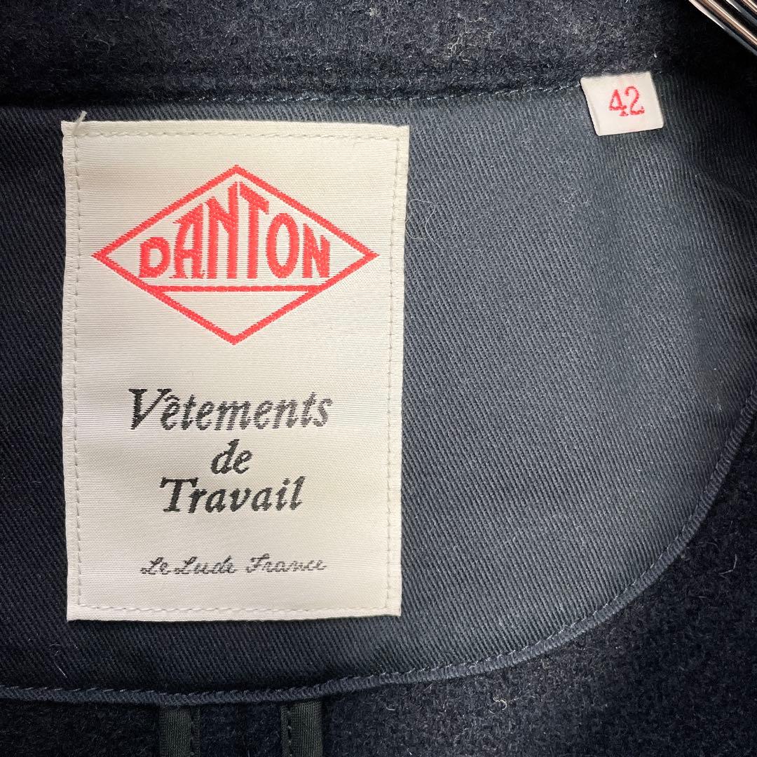 大きいサイズ42✨DANTON ダントン ウールモッサジャケット ネイビー