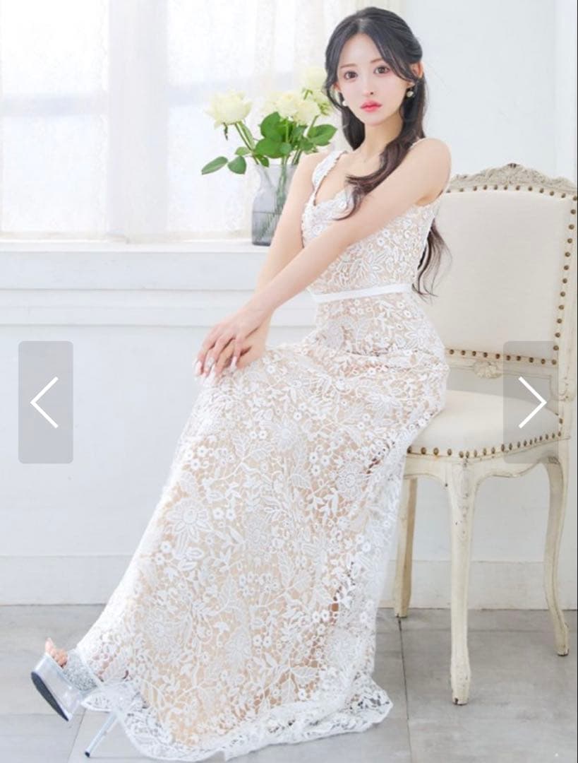 ロングドレス　ホワイト　sugar