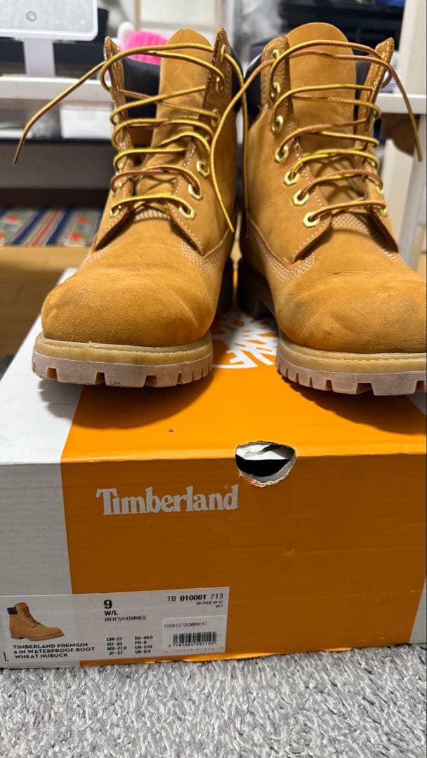 Timberland ブラウンブーツ サイズ9 箱付き（27.5〜28.5相当）