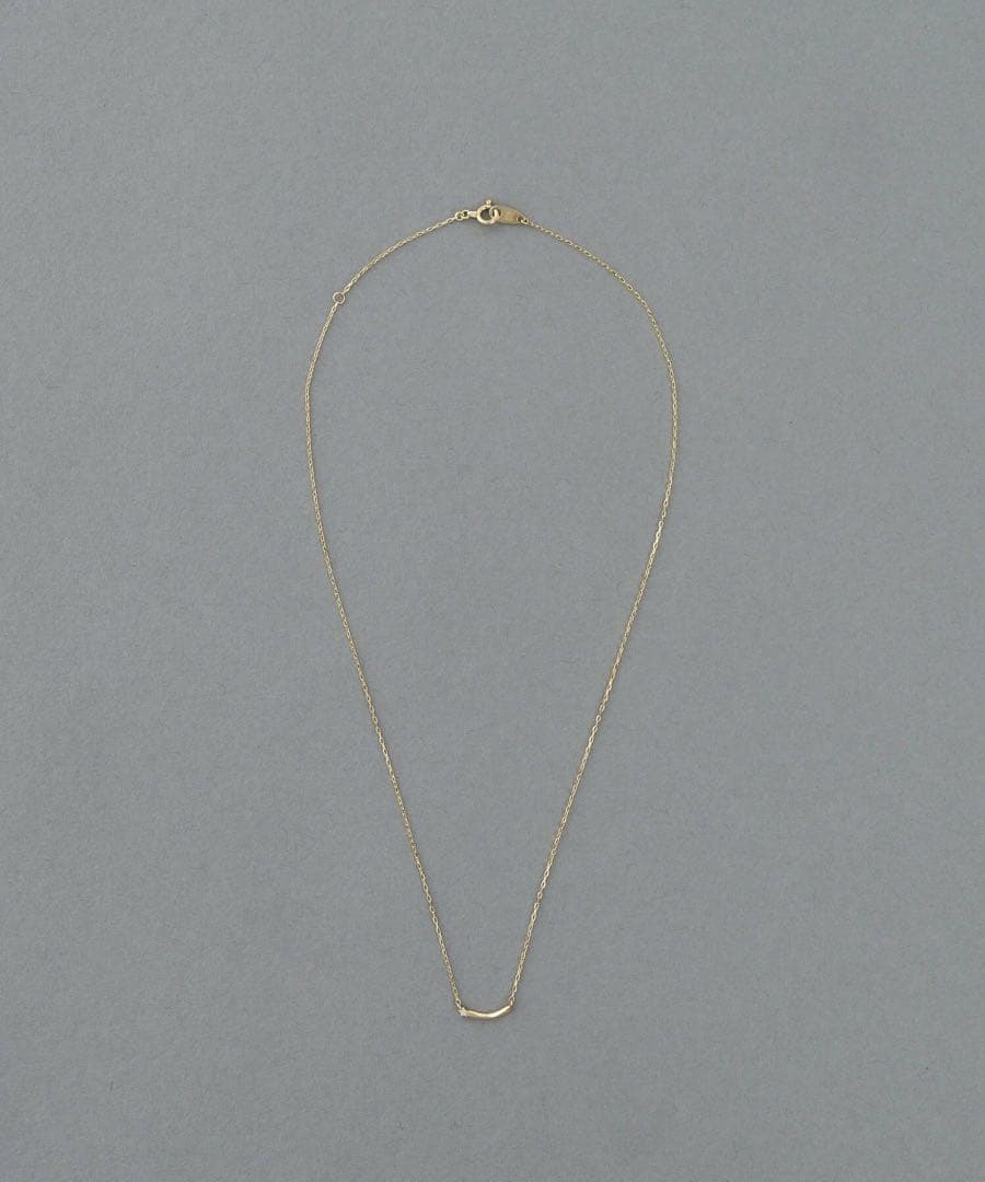 ete ゴールド シンプルカーブネックレス