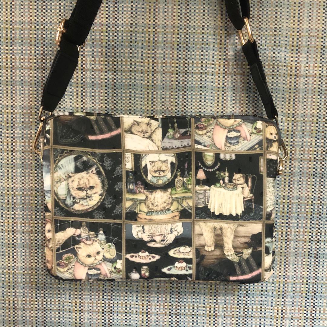 1775.ハンドメイド　スクエア型ショルダーポーチ　フランシュリッペ