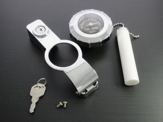 新品 CB400N CB750F CBX1000 ゲージ付 タンクキャップ 黒