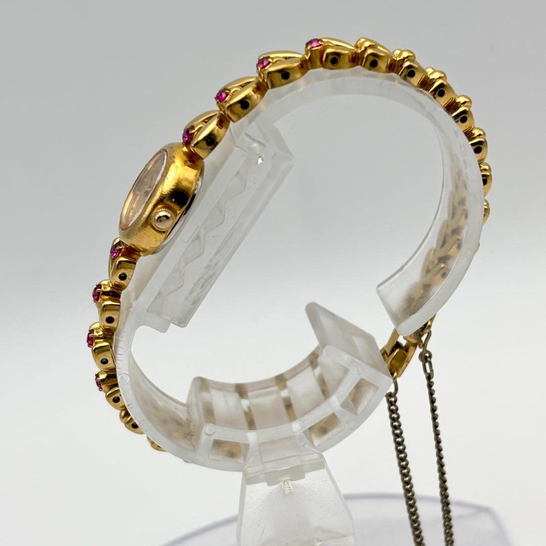 稼動品　SEIKO セイコー　ルビー　ゴールド　ドレスウォッチ　腕時計