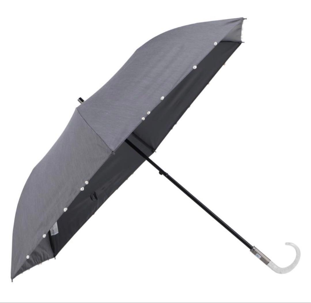 【新品】ジルスチュアート　日傘　ランダムパール付き　晴雨兼用傘　折りたたみ傘