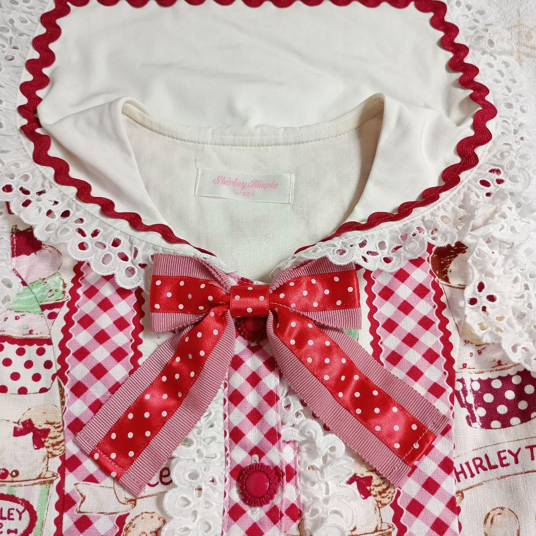 シャーリーテンプル　カップアイス　セーラー　ワンピース　130サイズ