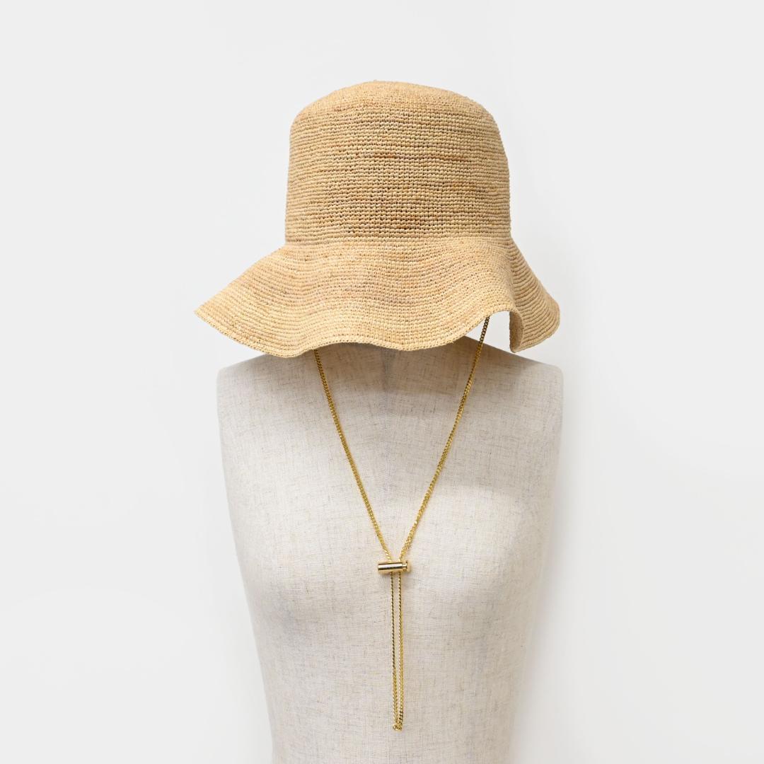 ■ 46252★Sacai サカイ Straw Capeline 帽子 ハット