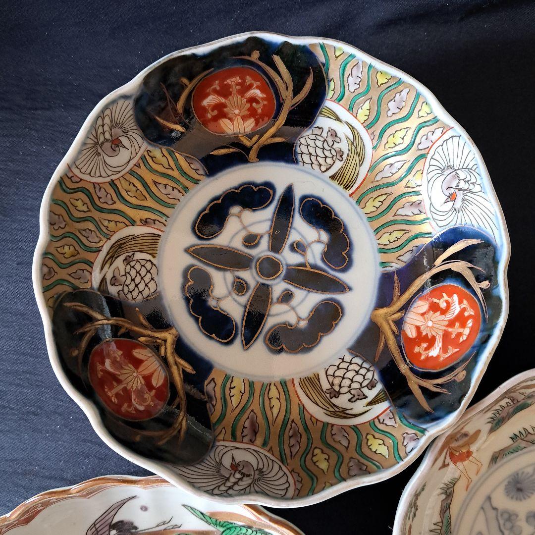 「ご成約者」です。 色絵古伊万里 皿3客セット 骨董アンテ