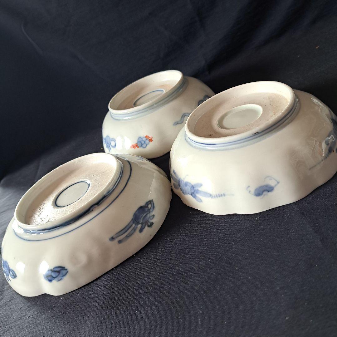 「ご成約者」です。 色絵古伊万里 皿3客セット 骨董アンテ