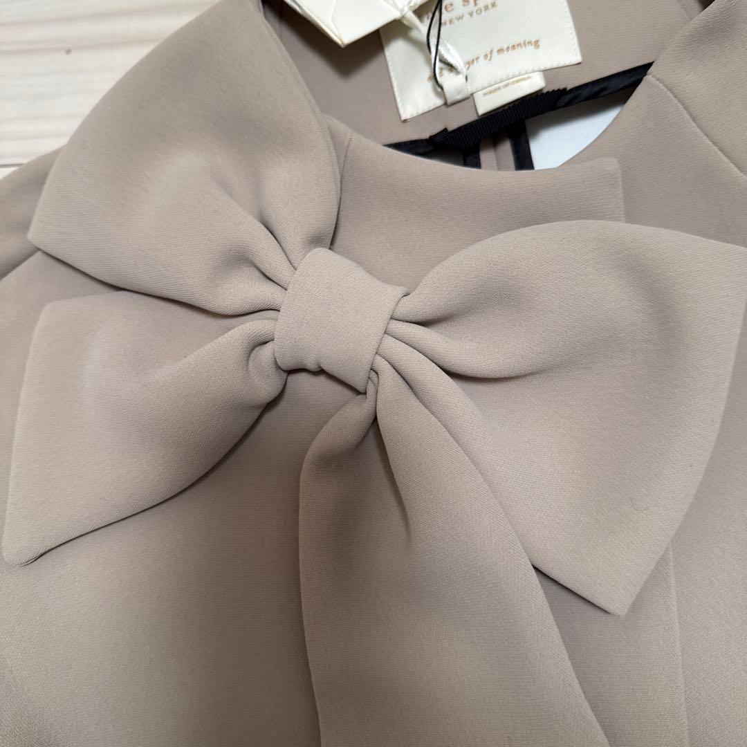 Kate Spade ベージュ リボン付き スプリングコート新品