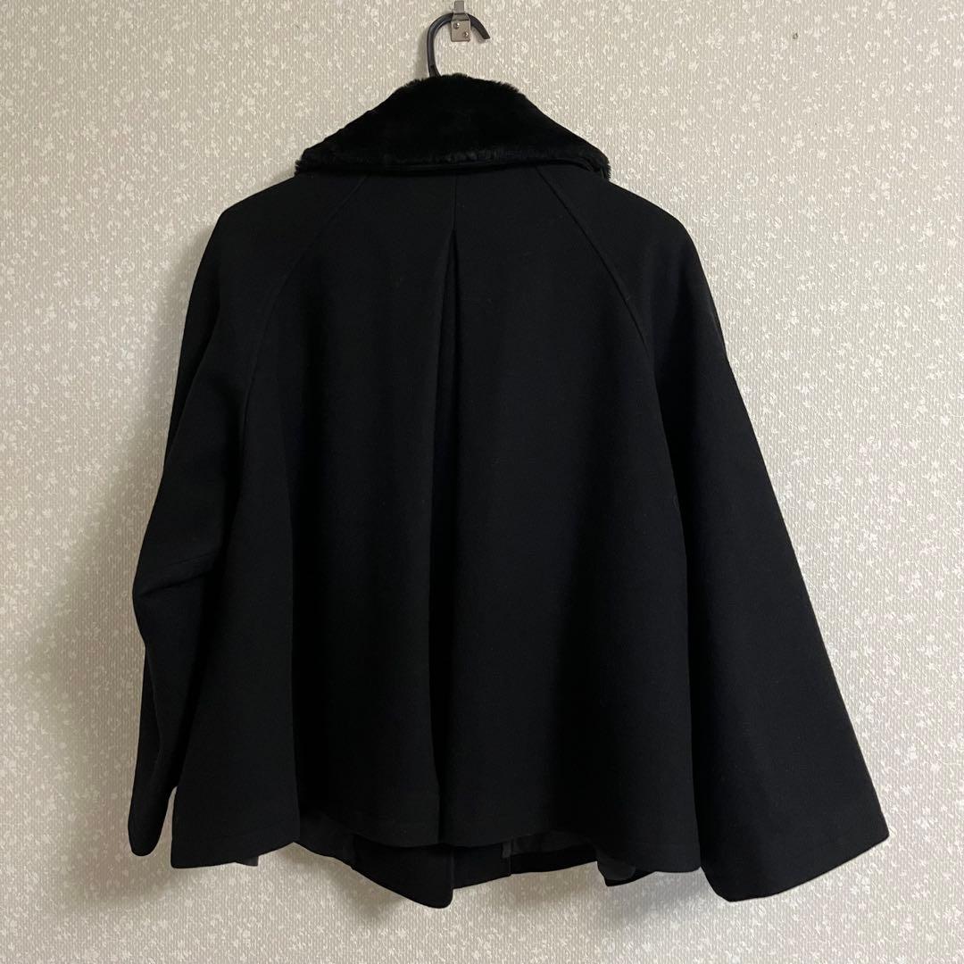 【匿名配送】 foufou ファーカラーハーフコート