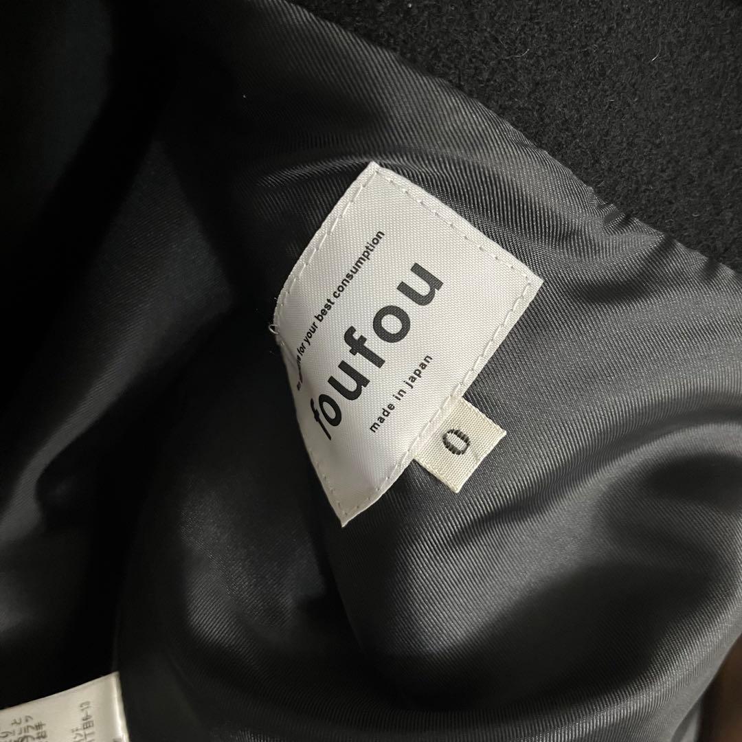 【匿名配送】 foufou ファーカラーハーフコート