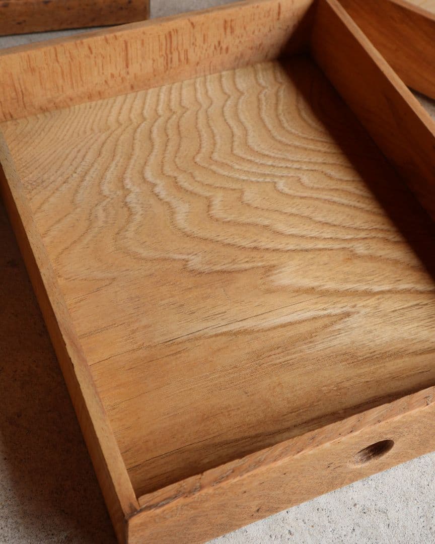 最終お値下げ　楢(ナラ)の4杯小引き出し　古道具 古家具 ドロワー アンティーク