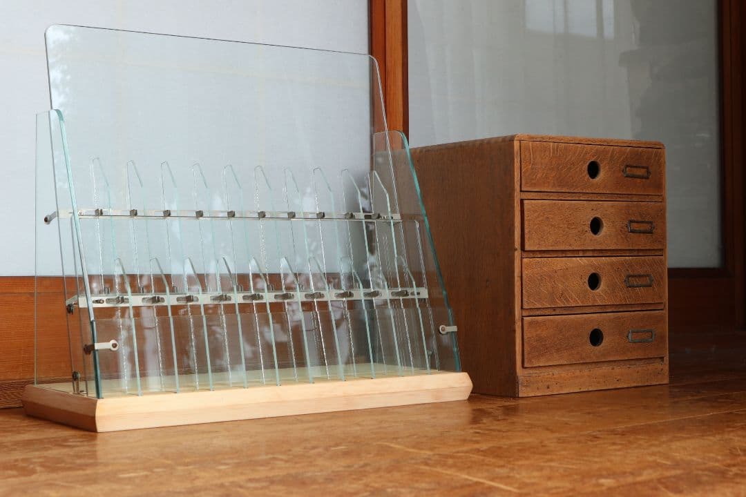 最終お値下げ　楢(ナラ)の4杯小引き出し　古道具 古家具 ドロワー アンティーク