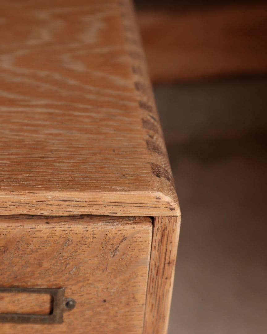 最終お値下げ　楢(ナラ)の4杯小引き出し　古道具 古家具 ドロワー アンティーク