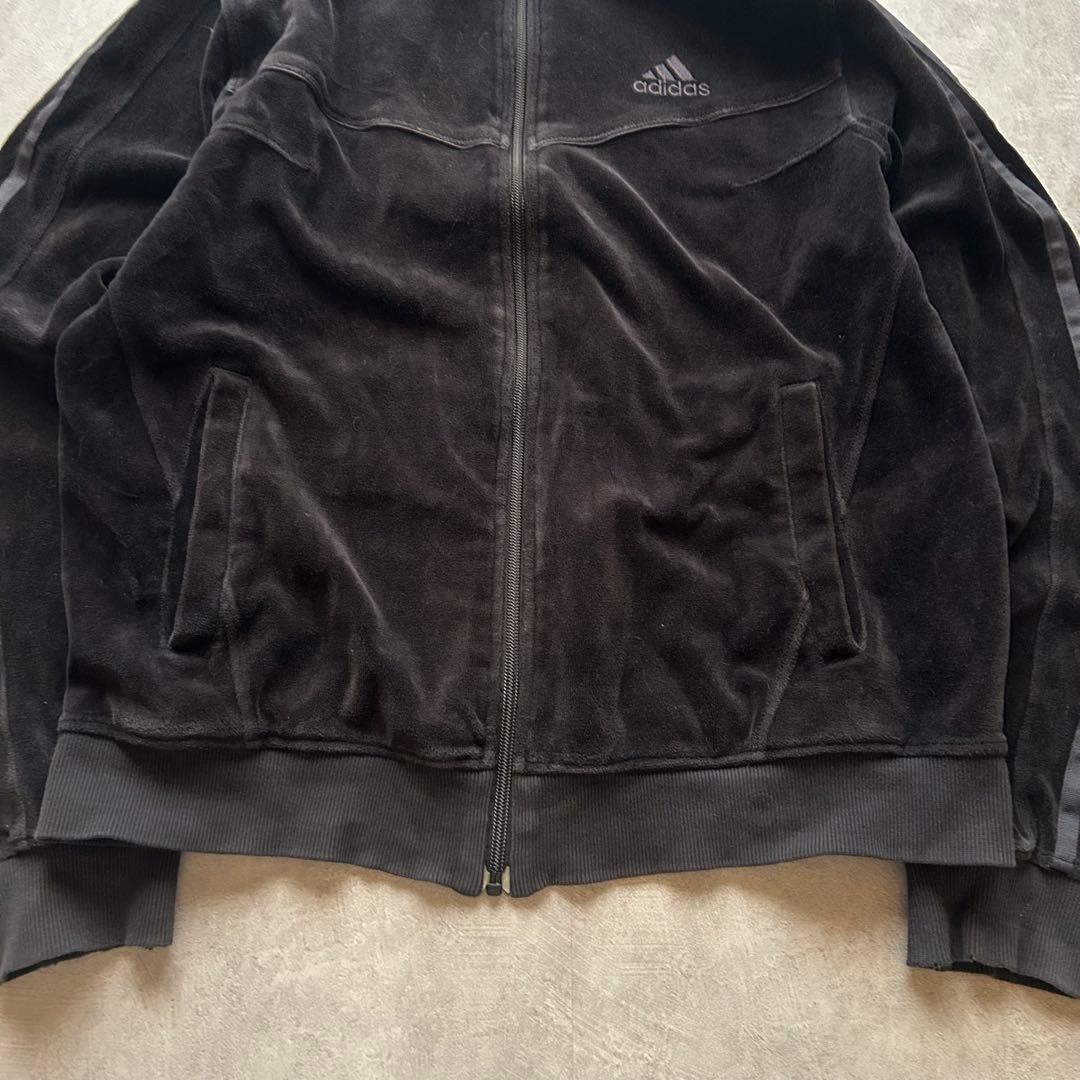 トップス archive adidas velour track jacket black