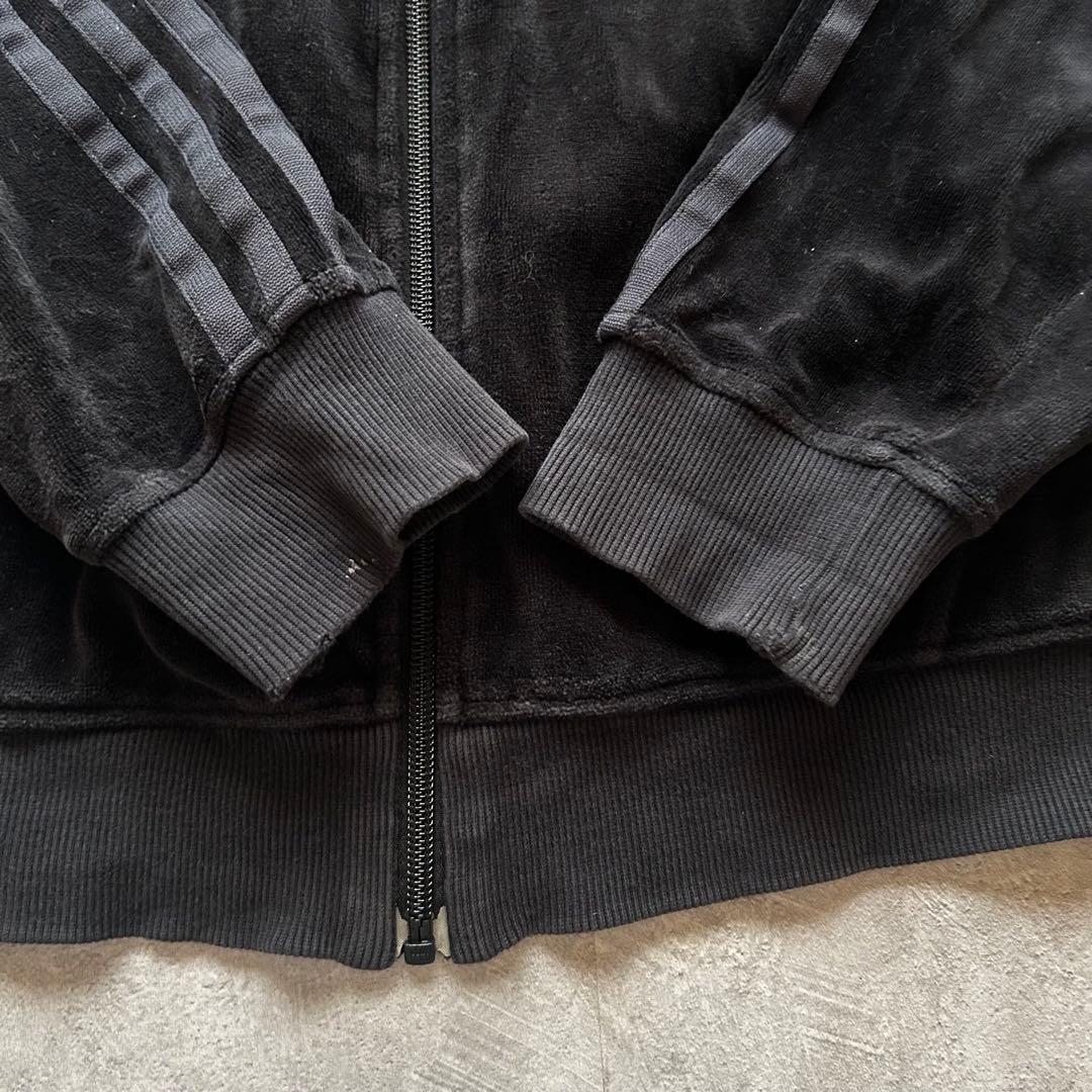 トップス archive adidas velour track jacket black