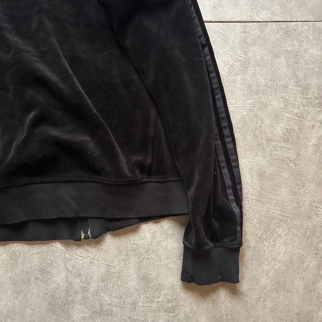 トップス archive adidas velour track jacket black