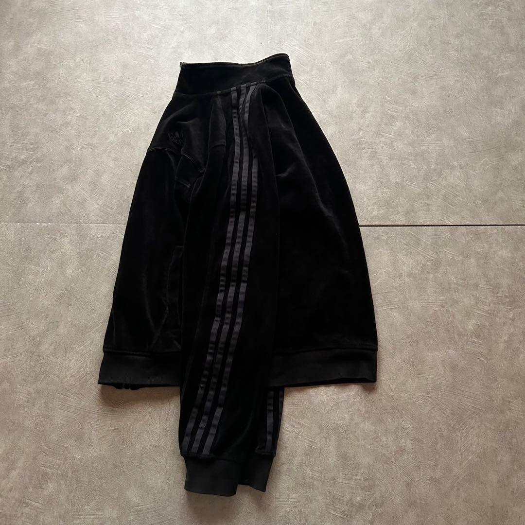 トップス archive adidas velour track jacket black