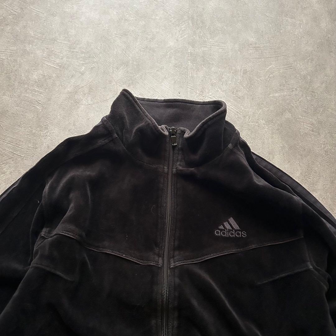トップス archive adidas velour track jacket black